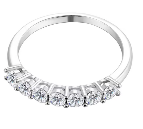 7 Stones Moissanite Ring