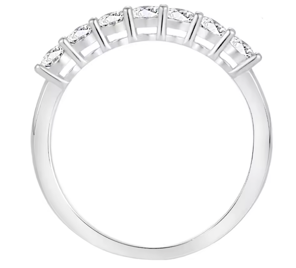 7 Stones Moissanite Ring