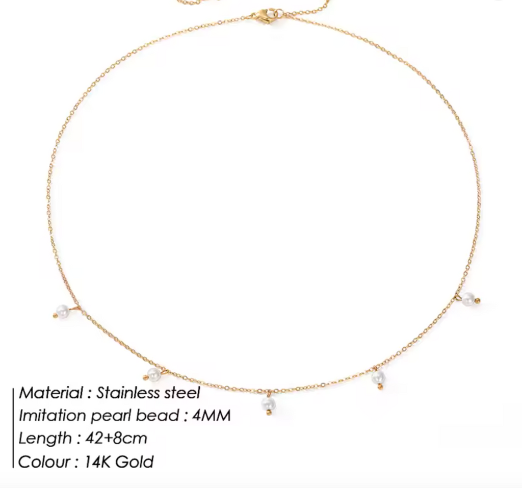 Chic Dainty Freshwater Multi-Pearl Necklace
