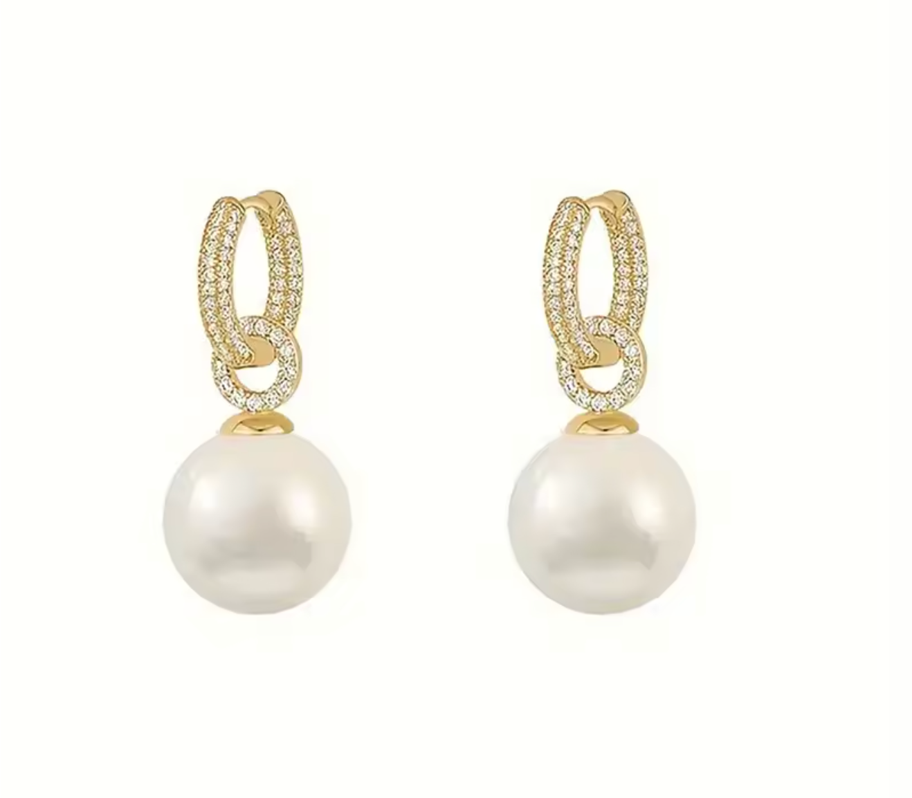 Imitation Pearl Dangle Earrings