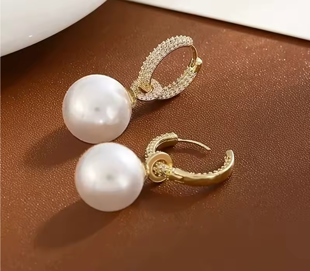 Imitation Pearl Dangle Earrings